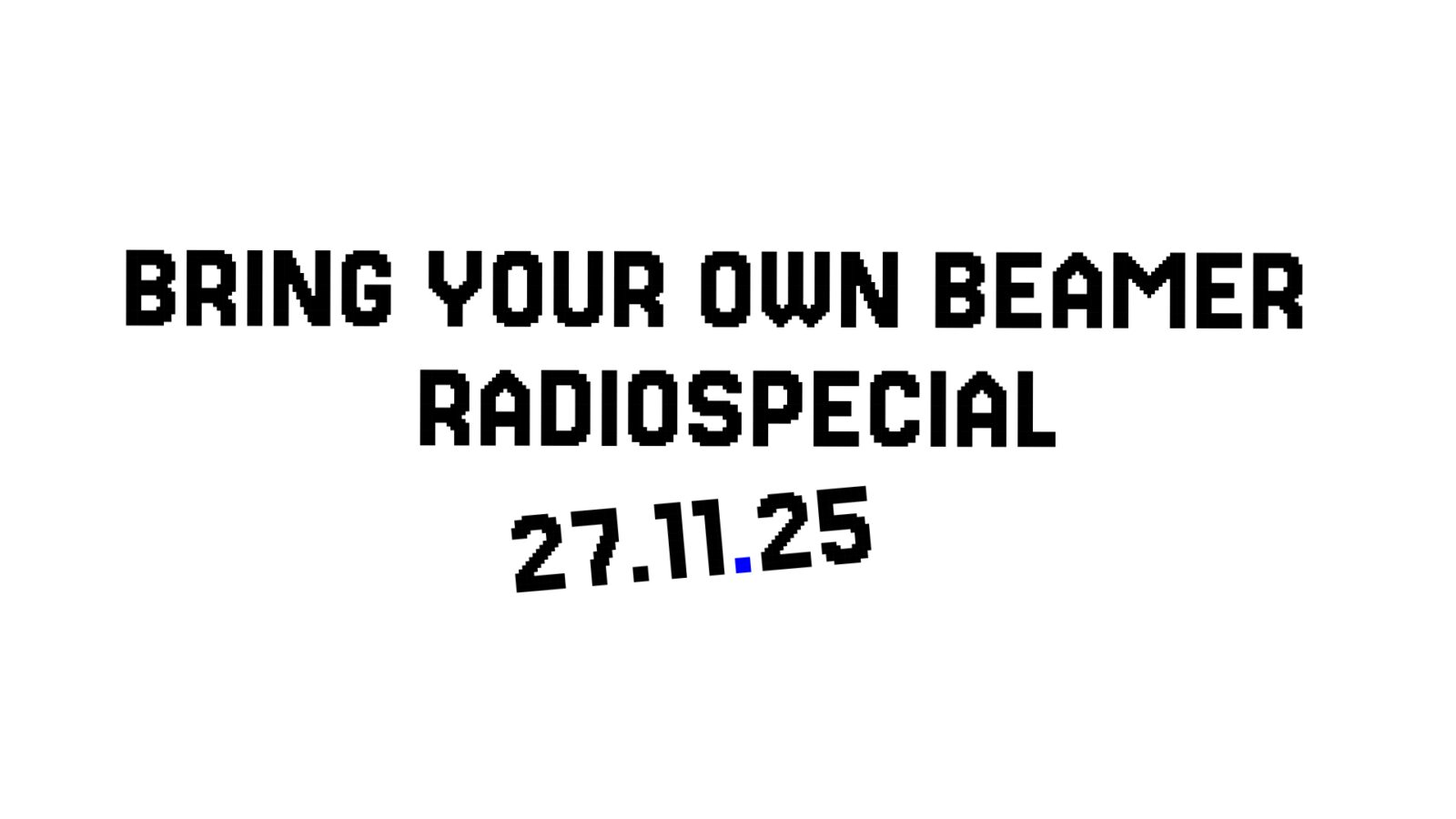 picture of Blik mee vooruit op Bring Your Own Beamer – 27/11 on air